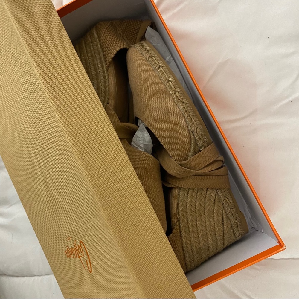 Castener Joyce Tan Canvas Espadrilles